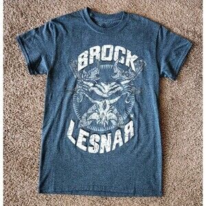 WWE Brock Lesnar T-Shirt Men's Small Gray Short Sleeve